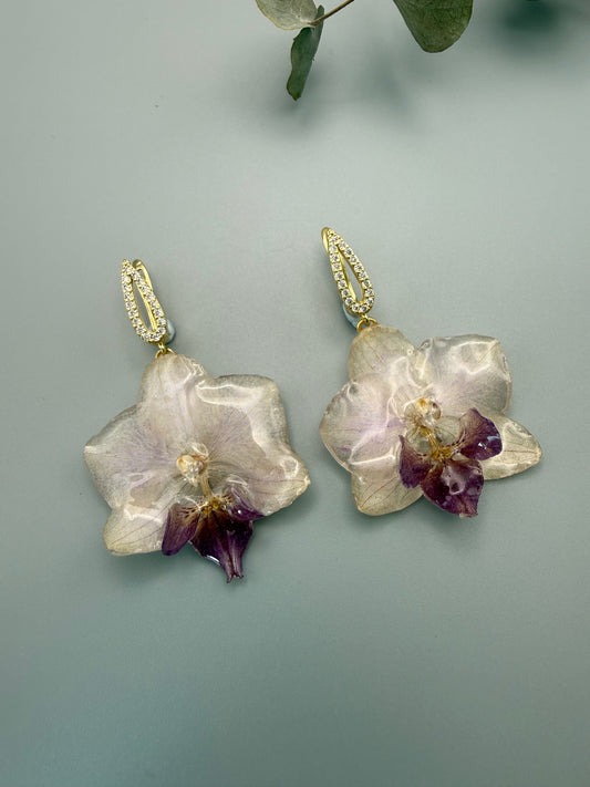 Earrings "Orchid Elegance"