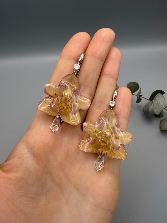 Orchid Drop Earrings