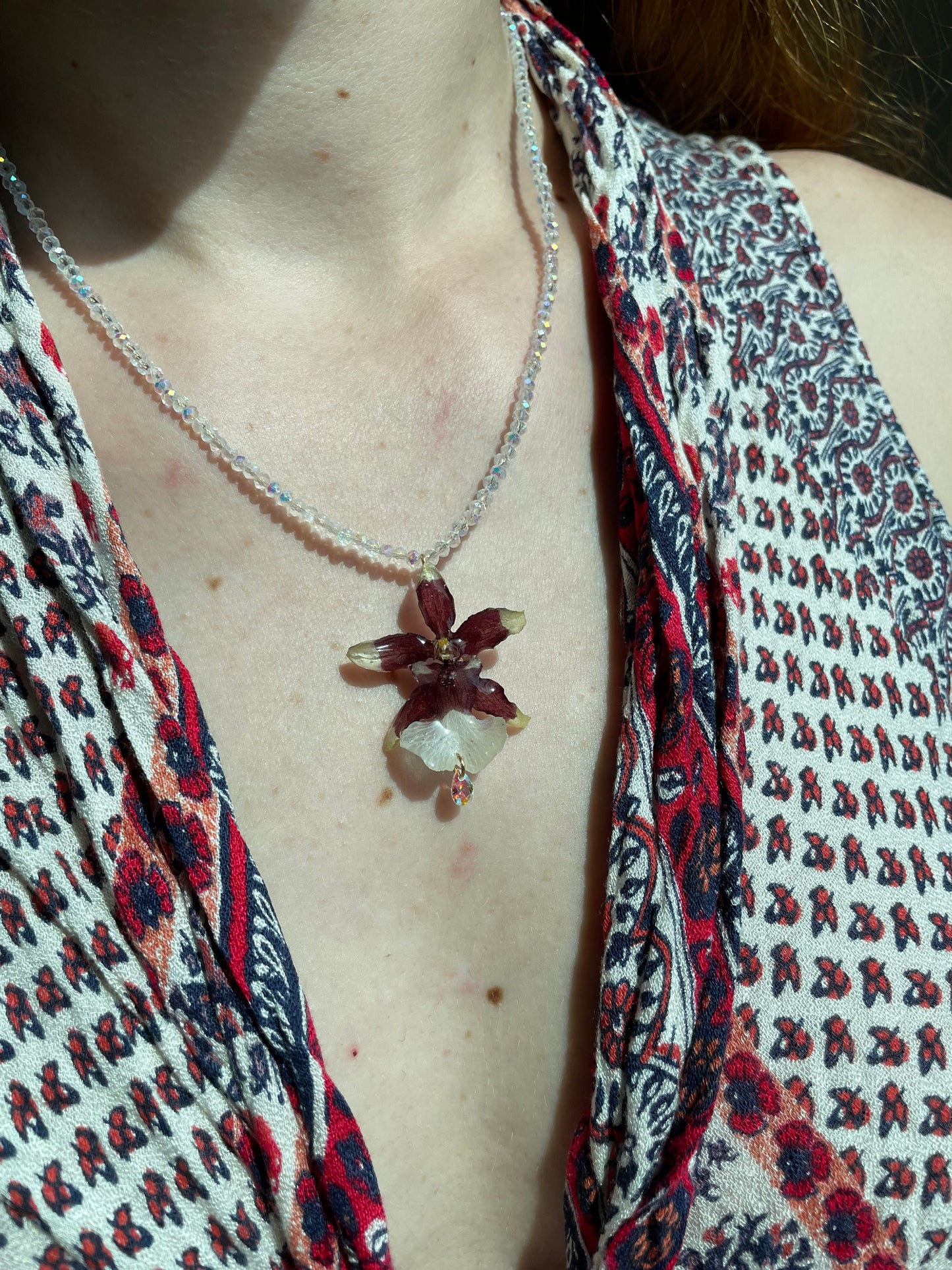 Necklace "Orchid Radiance"