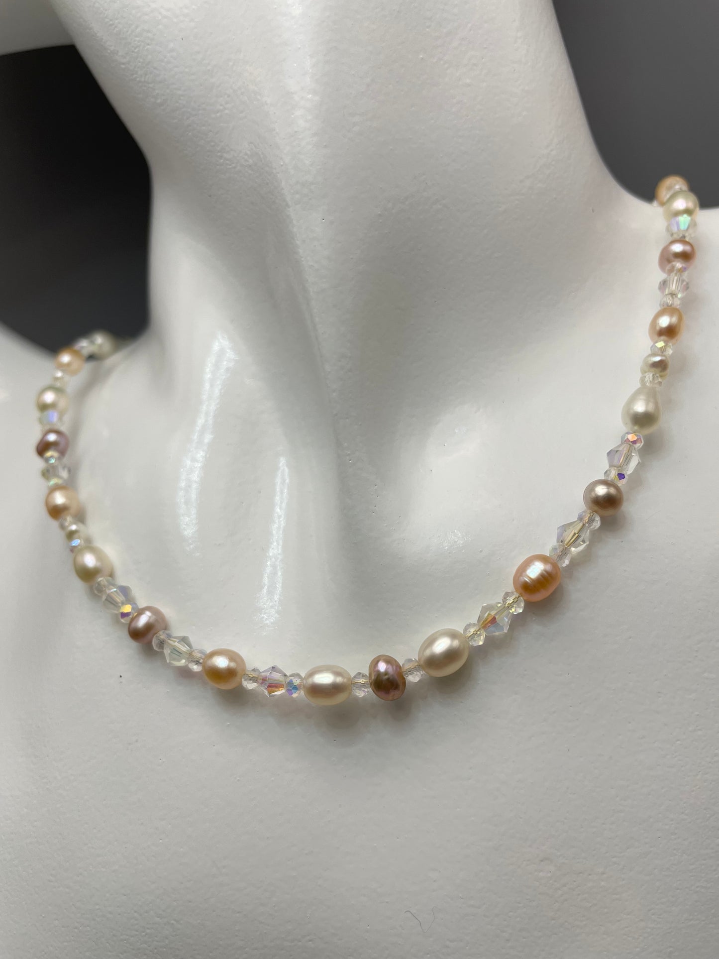 Scarlet Real Orchid & Pearl Necklace - Detachable Resin Pendant