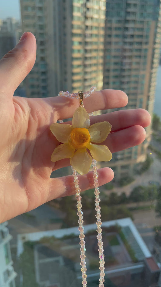 Golden Daffodil Necklace