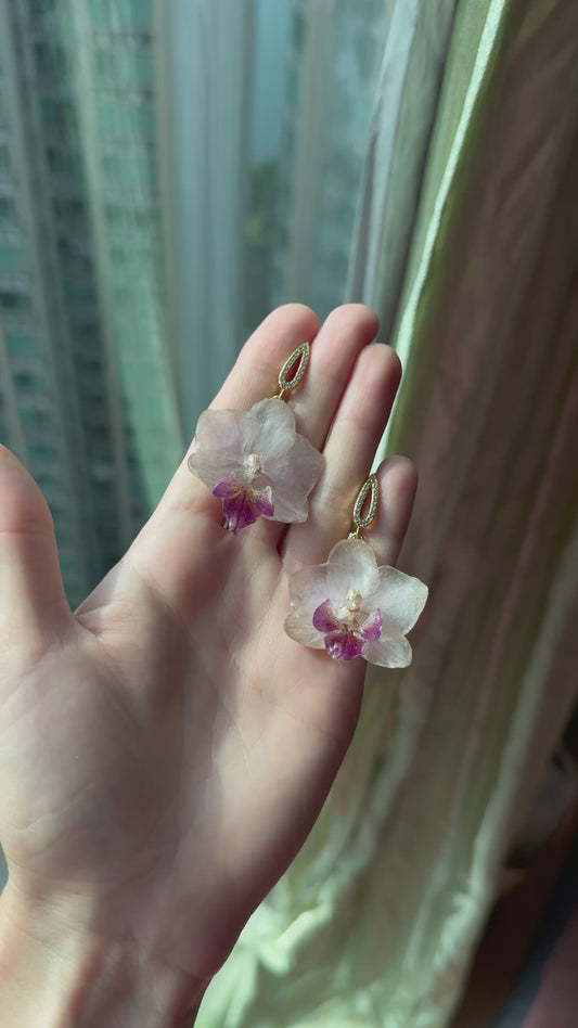 Earrings "Orchid Elegance"